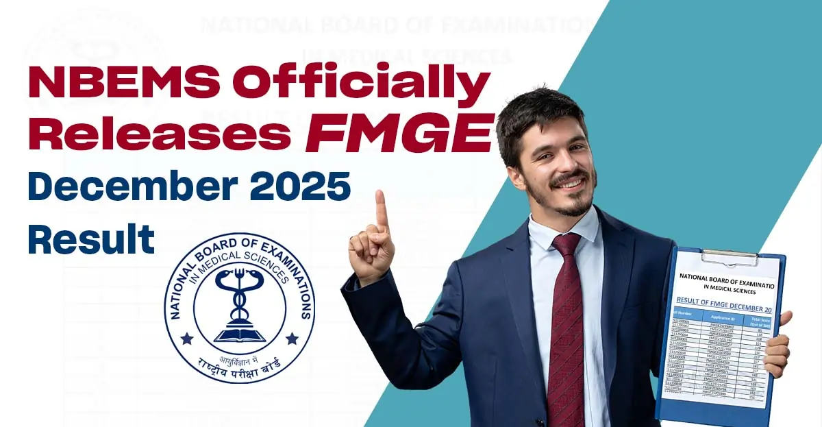 NBEMS Officially Releases FMGE December 2025 Result