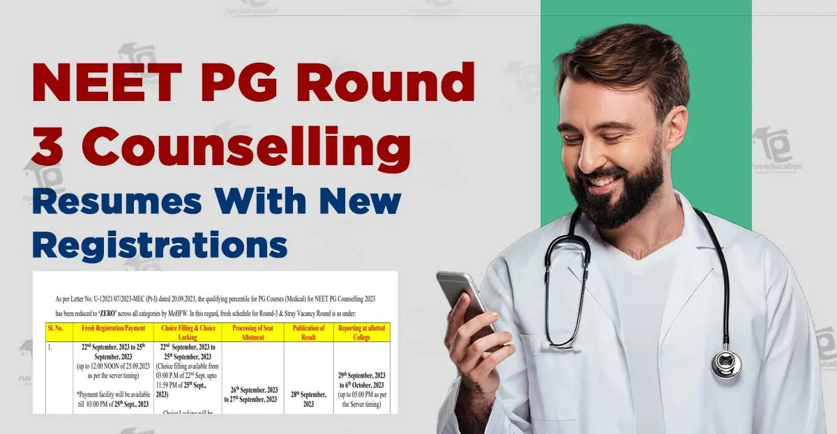 NEET PG Round 3 Counselling Resumes With New Registrations