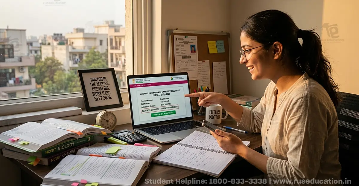 NEET UG 2026 Exam City Intimation Released: Check City Slip, Exam Date, How to Download