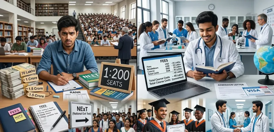 Private MBBS in India vs MBBS Abroad 2026: Fees & Career Comparison