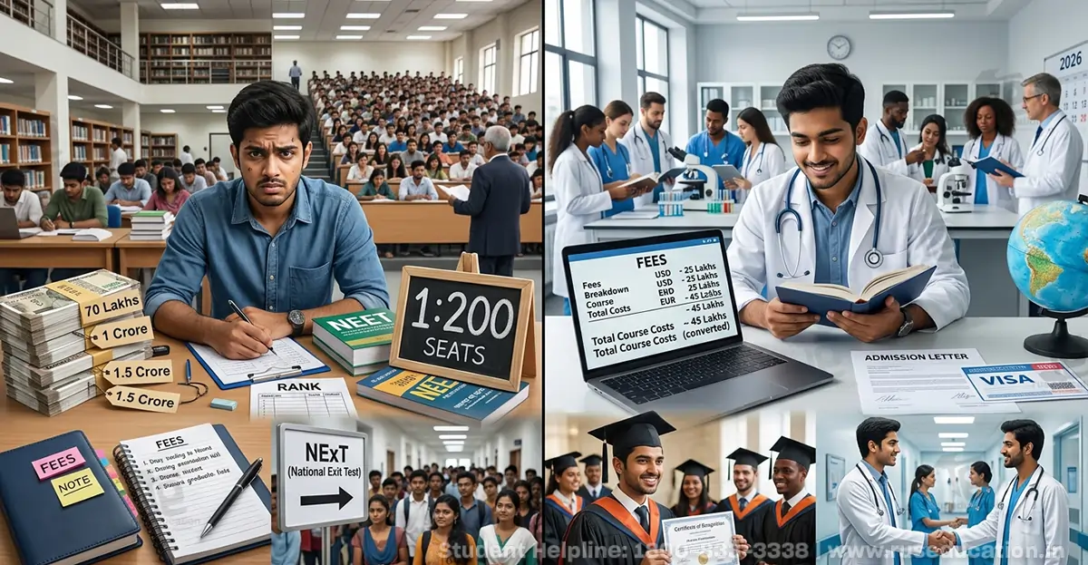 Private MBBS in India vs MBBS Abroad 2026: Fees & Career Comparison