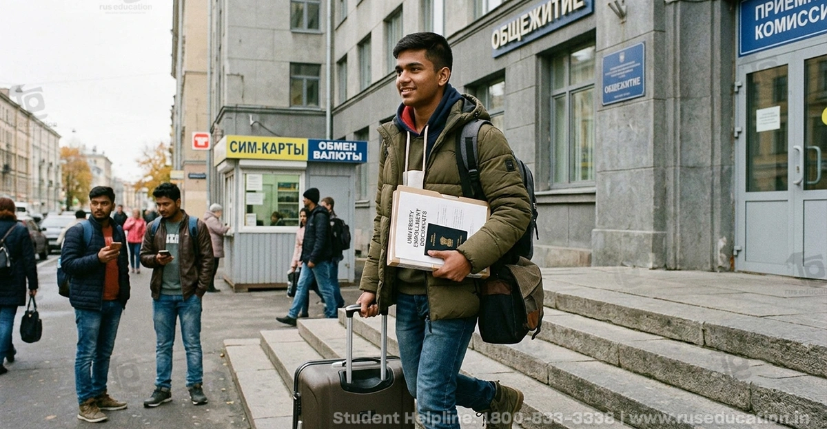 Arriving in Russia