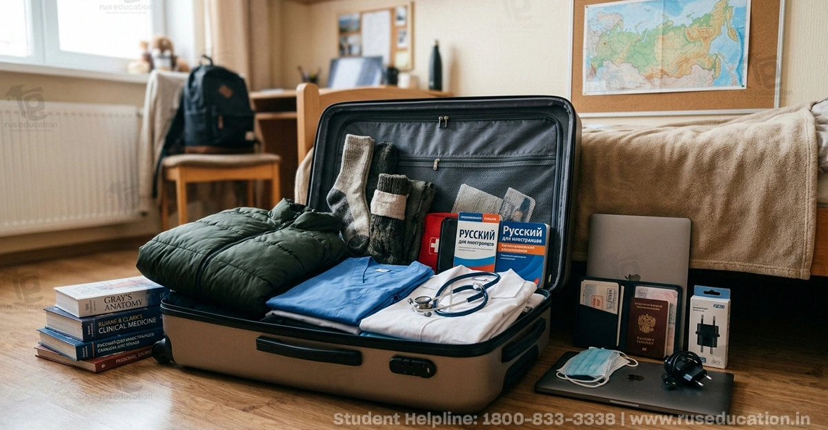 Packing list for MBBS Russia
